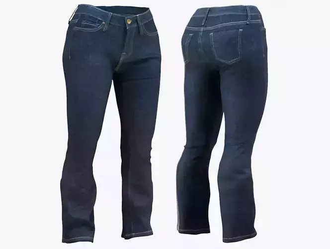 Jeans 112 - All MH Bodies - UE5 Skeletons - Rigged Low-poly 3D model