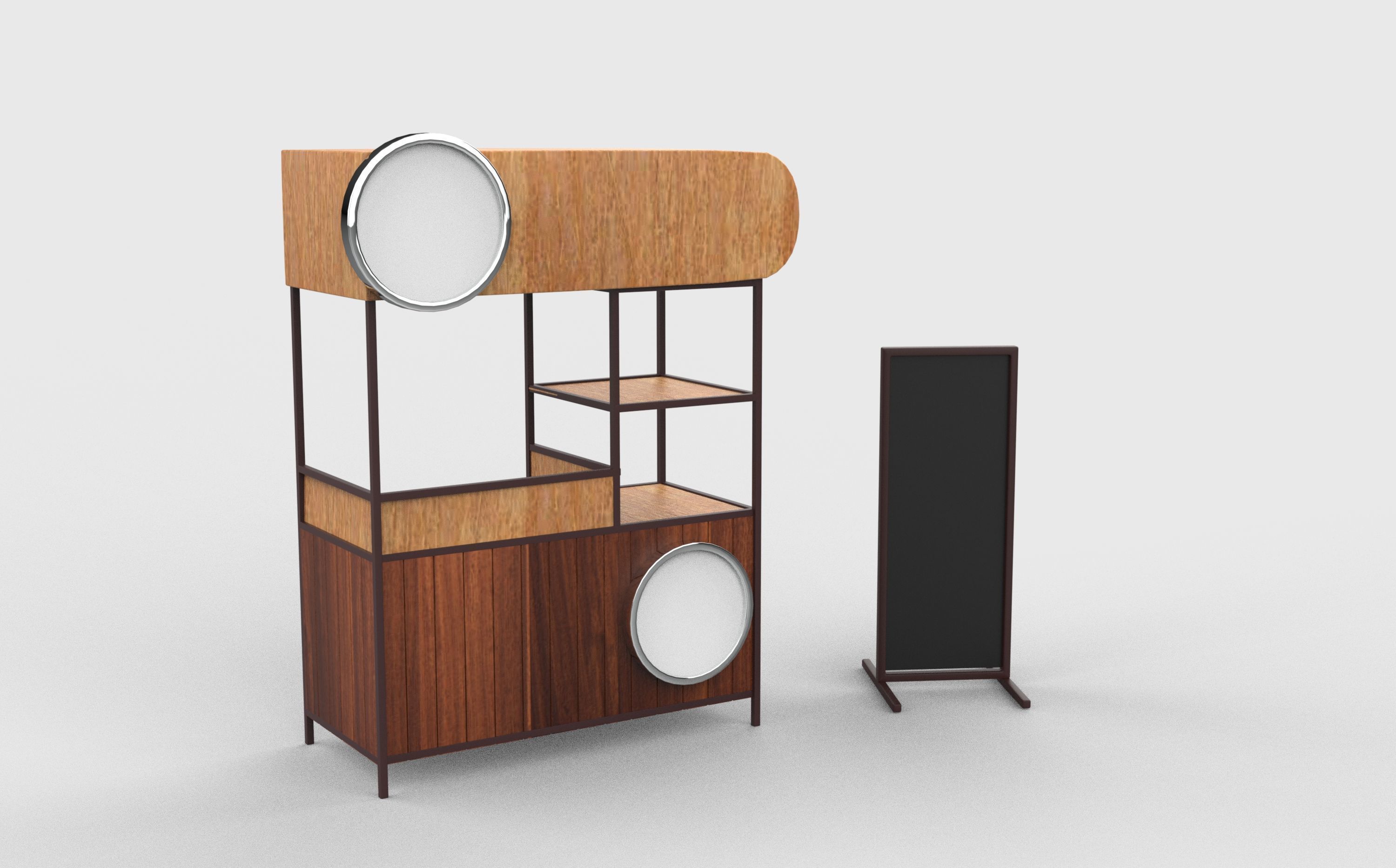 Street Food stand 3D model_6