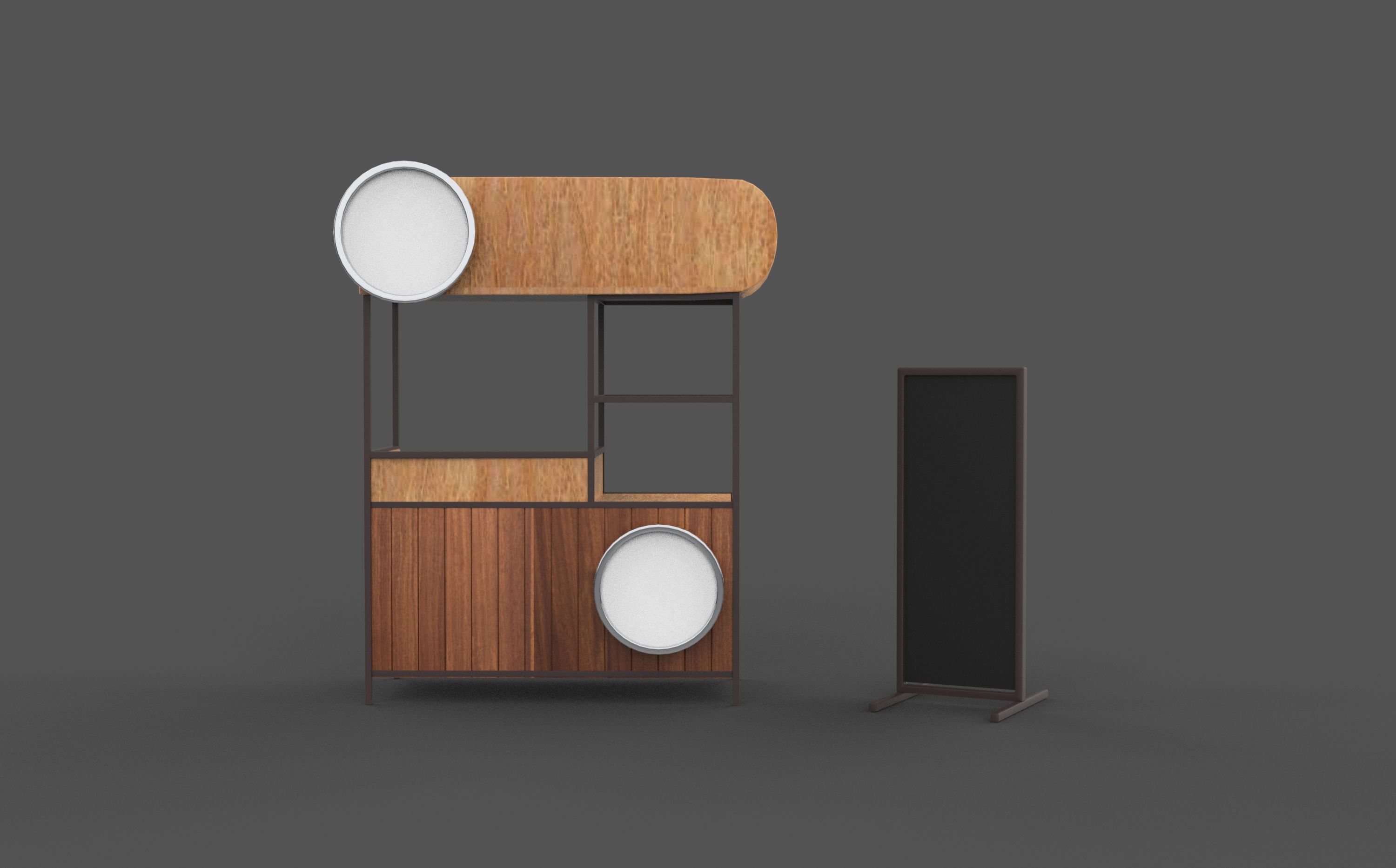 Street Food stand 3D model_11