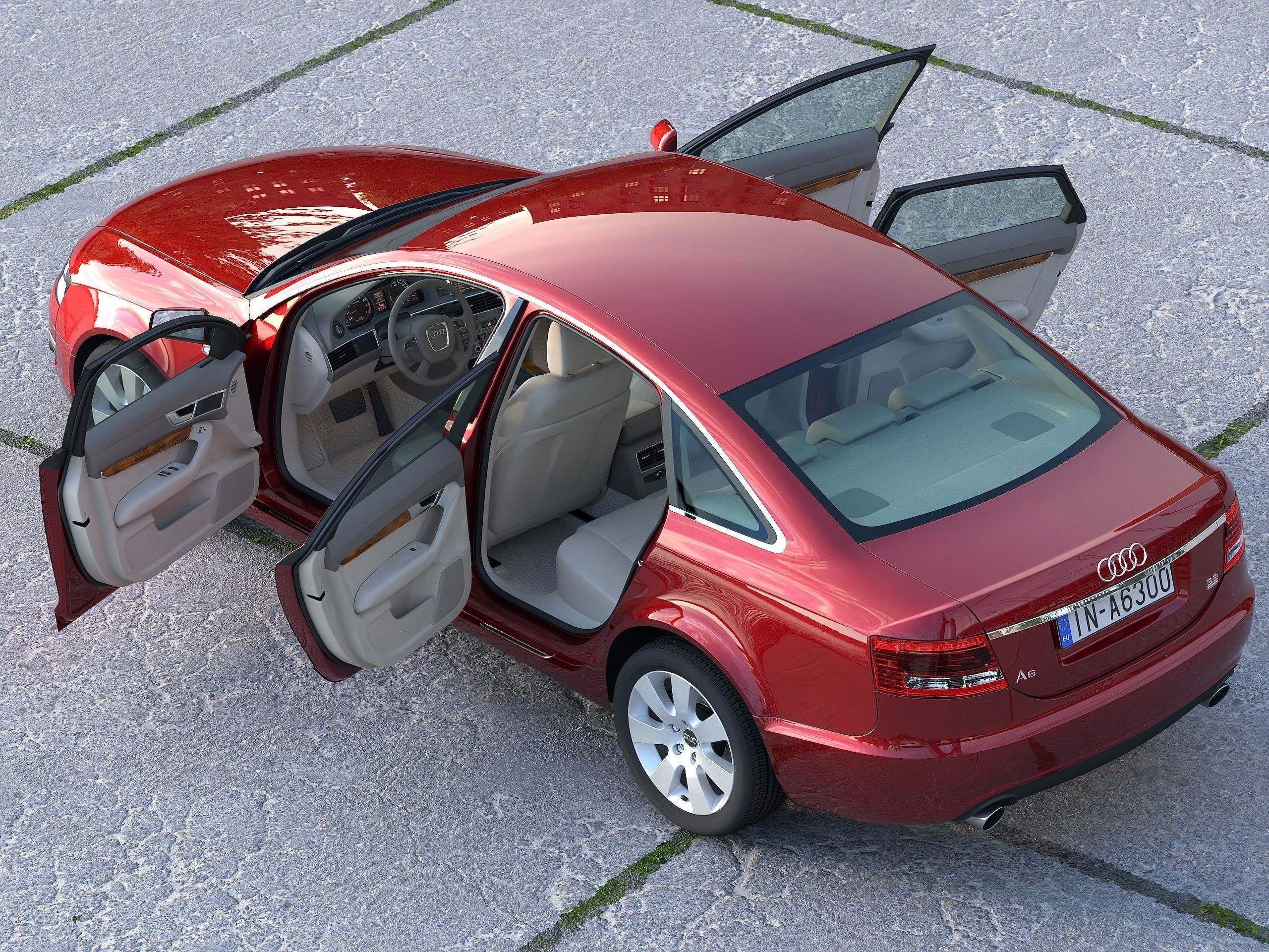 Audi A6 2006 3D model_6