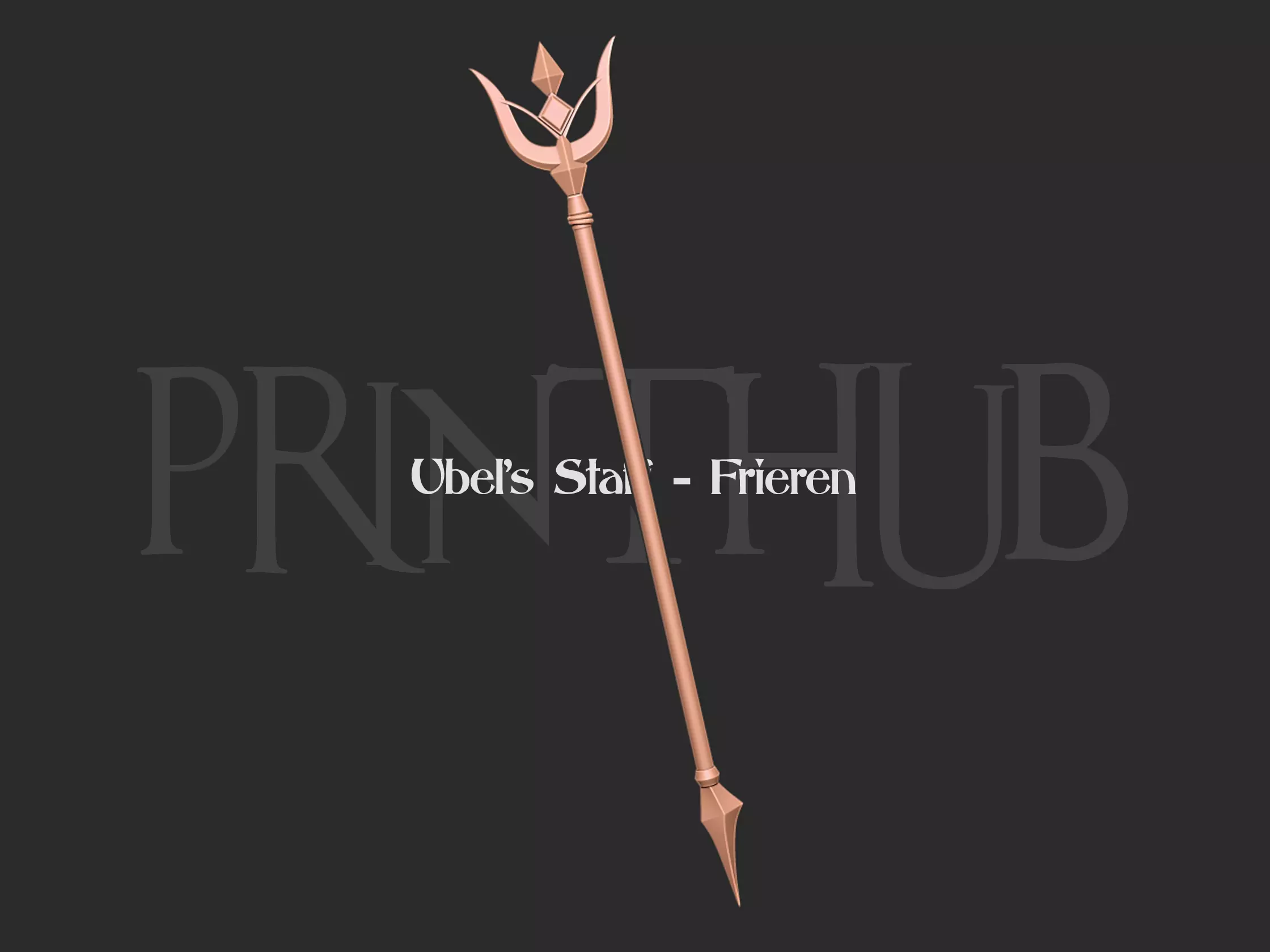 Ubel Staff Frieren Beyond Journey End for cosplay 3D print model