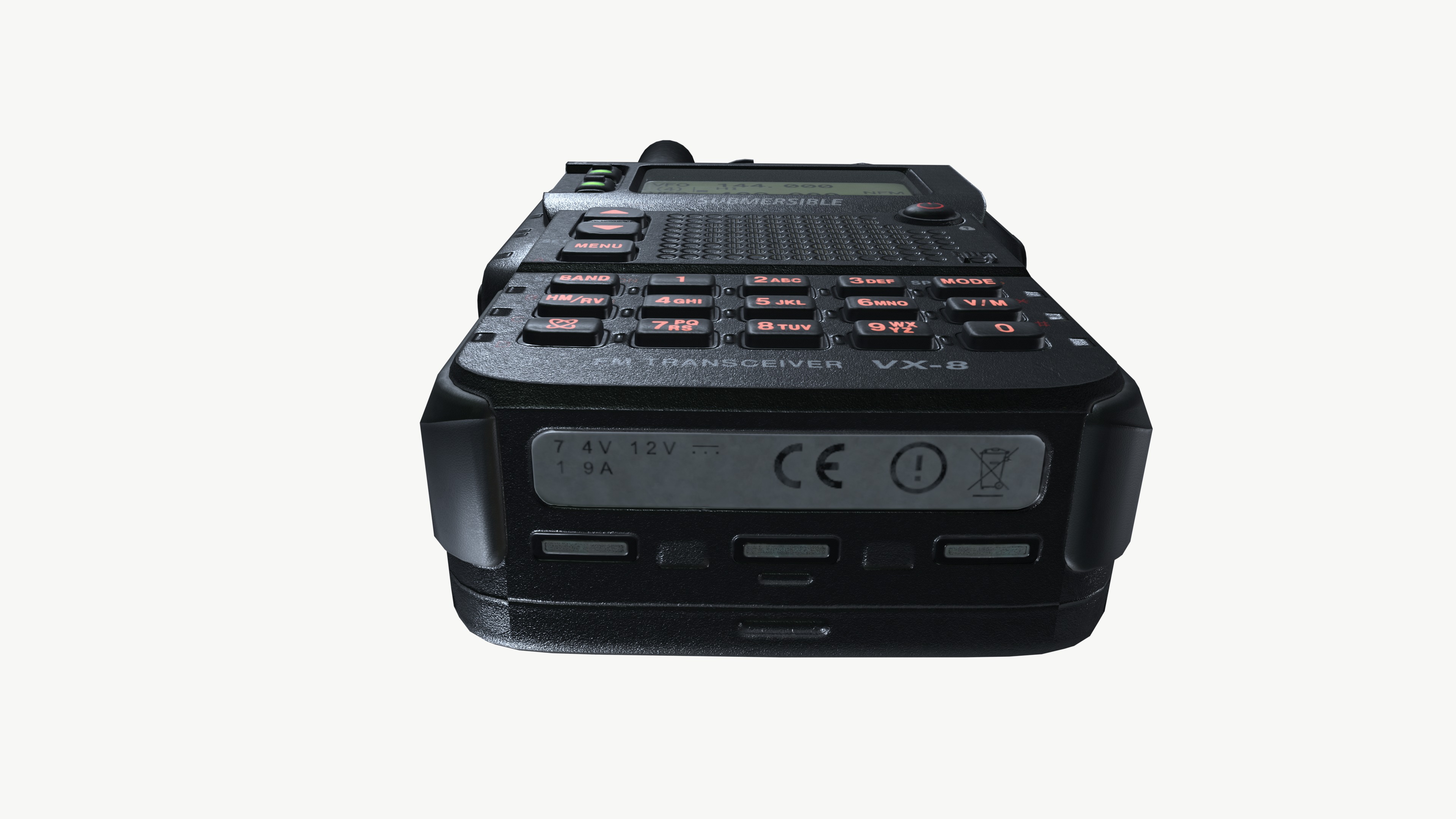 Radio yaesu 3D model_7