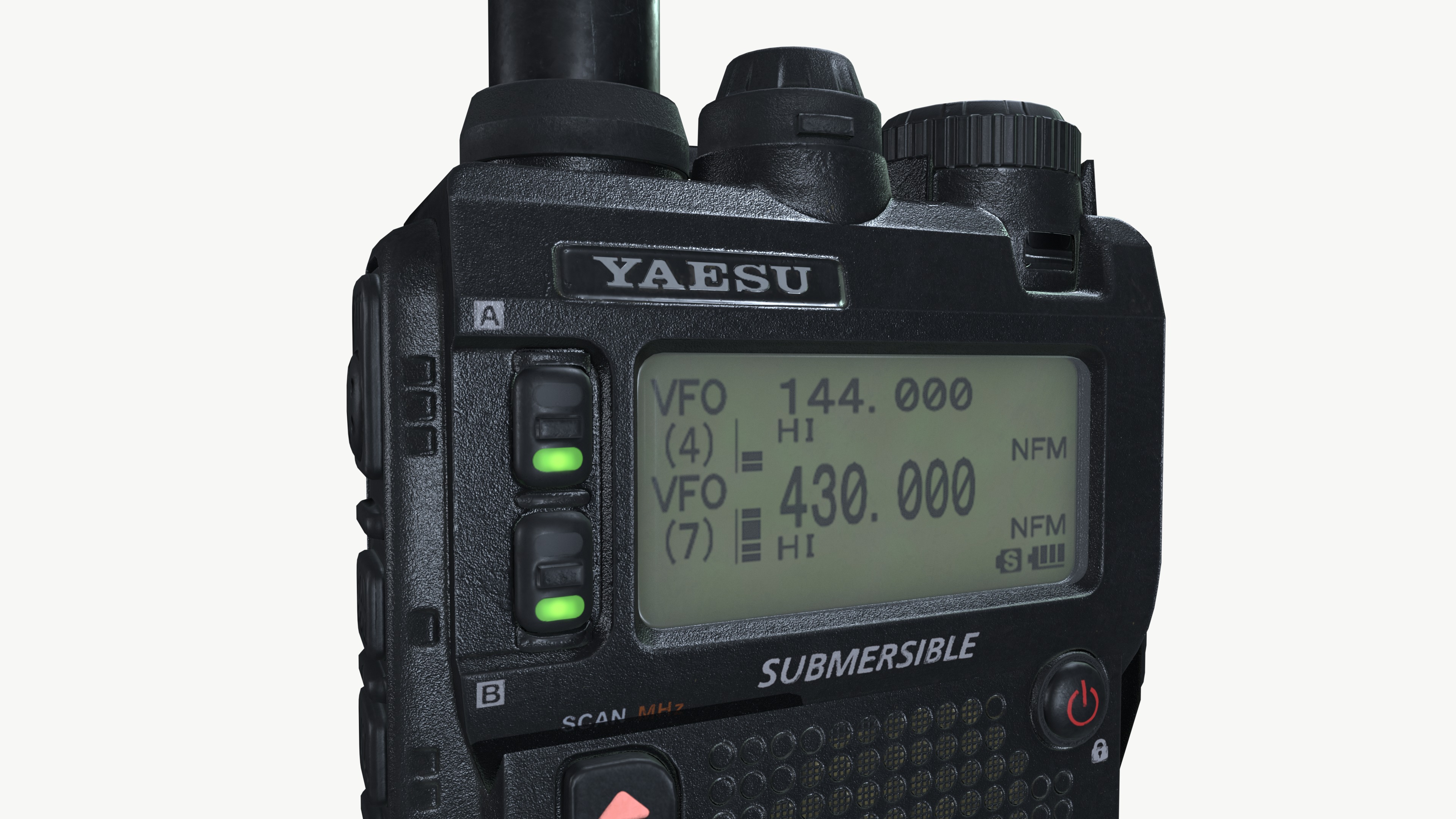 Radio yaesu 3D model_10