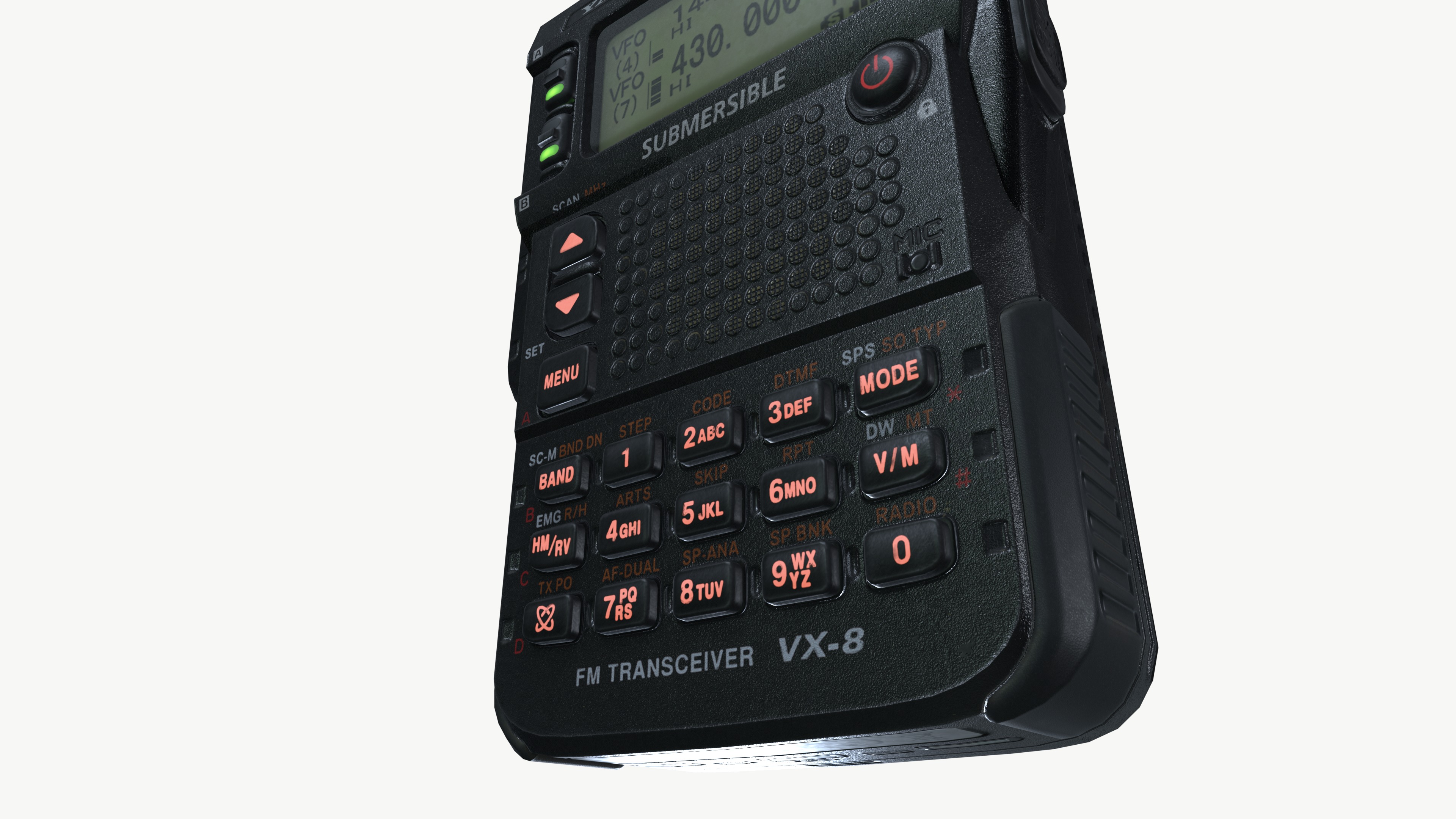 Radio yaesu 3D model_6
