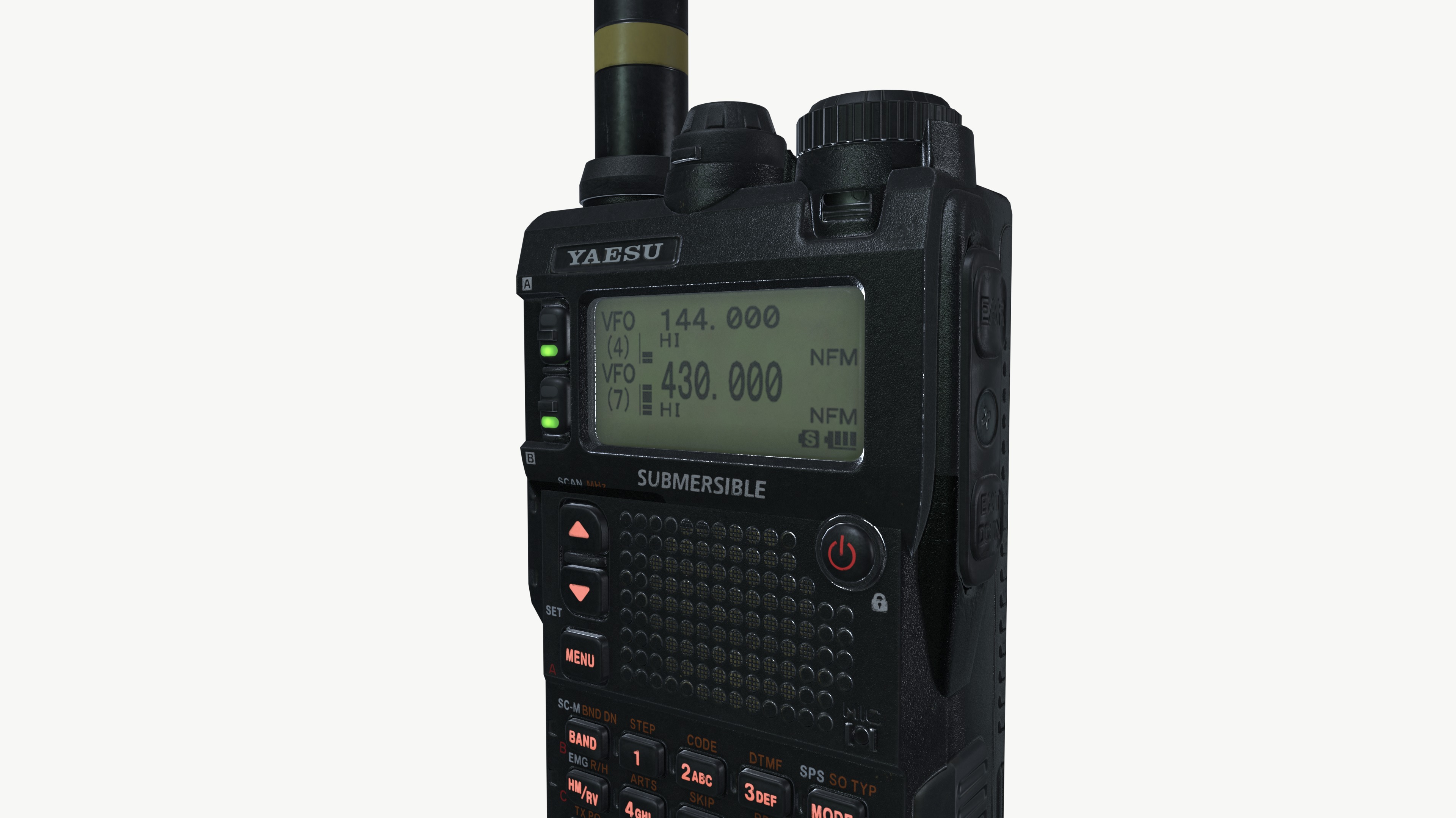 Radio yaesu 3D model_5