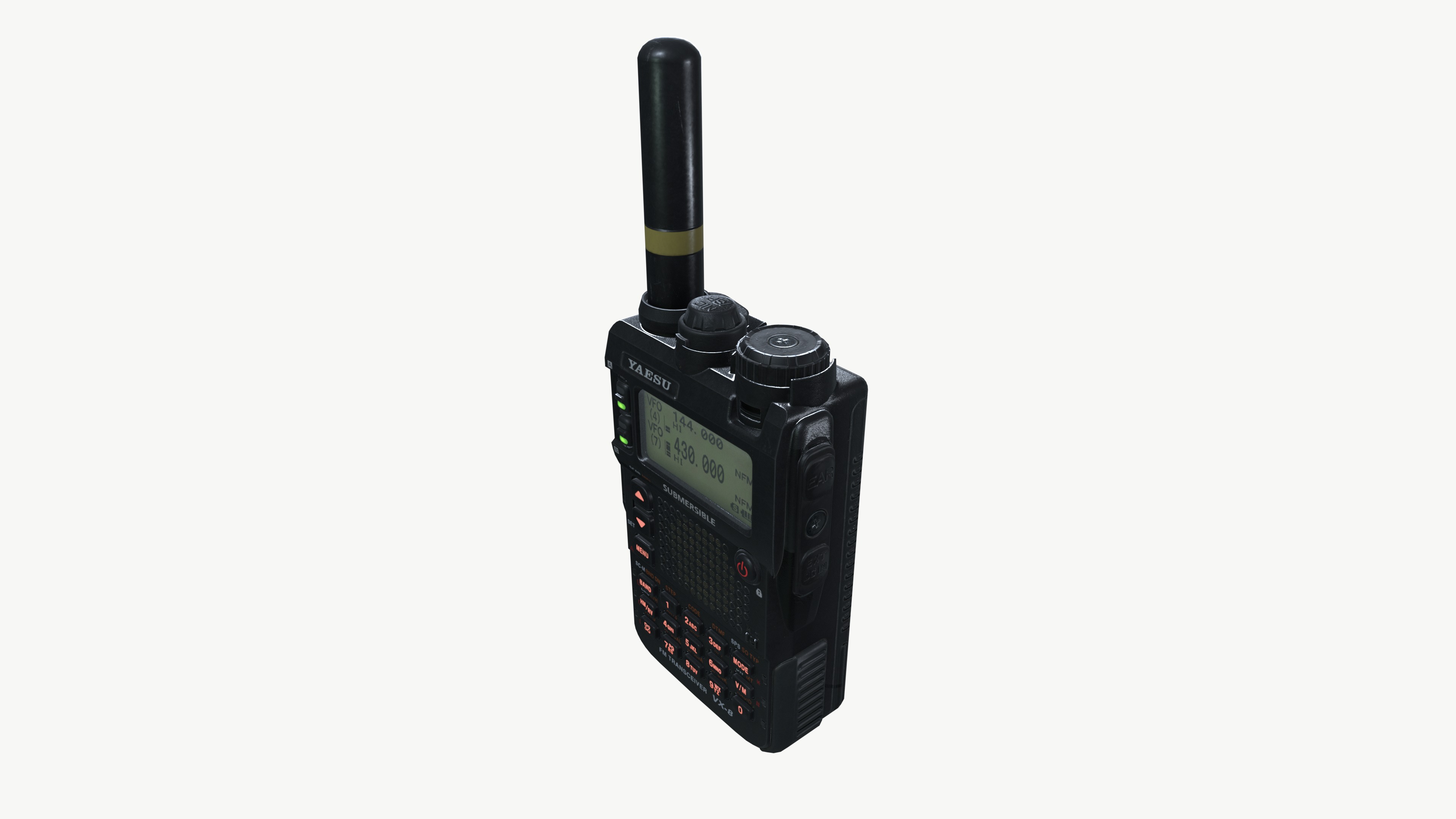 Radio yaesu 3D model_2