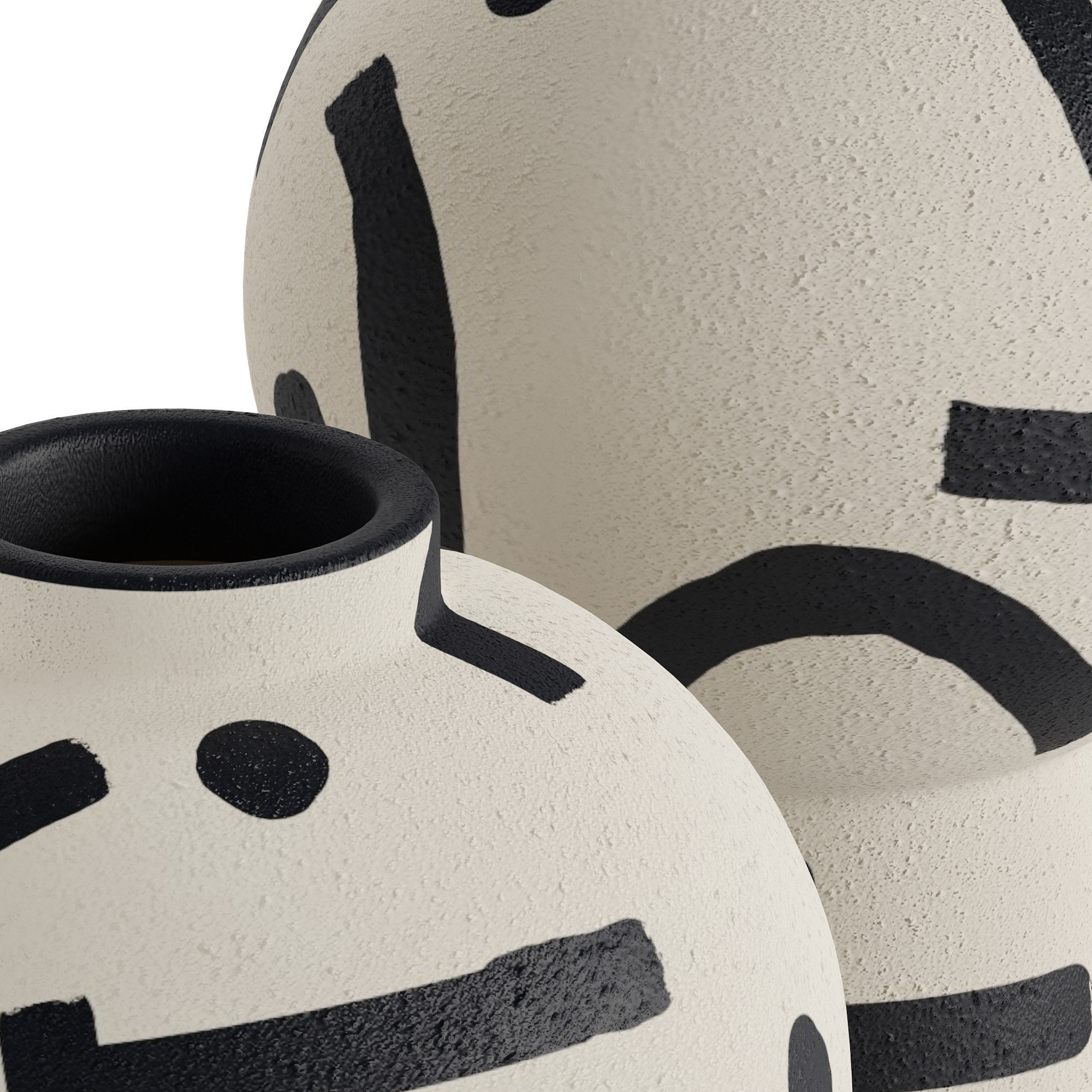 Wabi Sabi Vase Collection 3D model_2