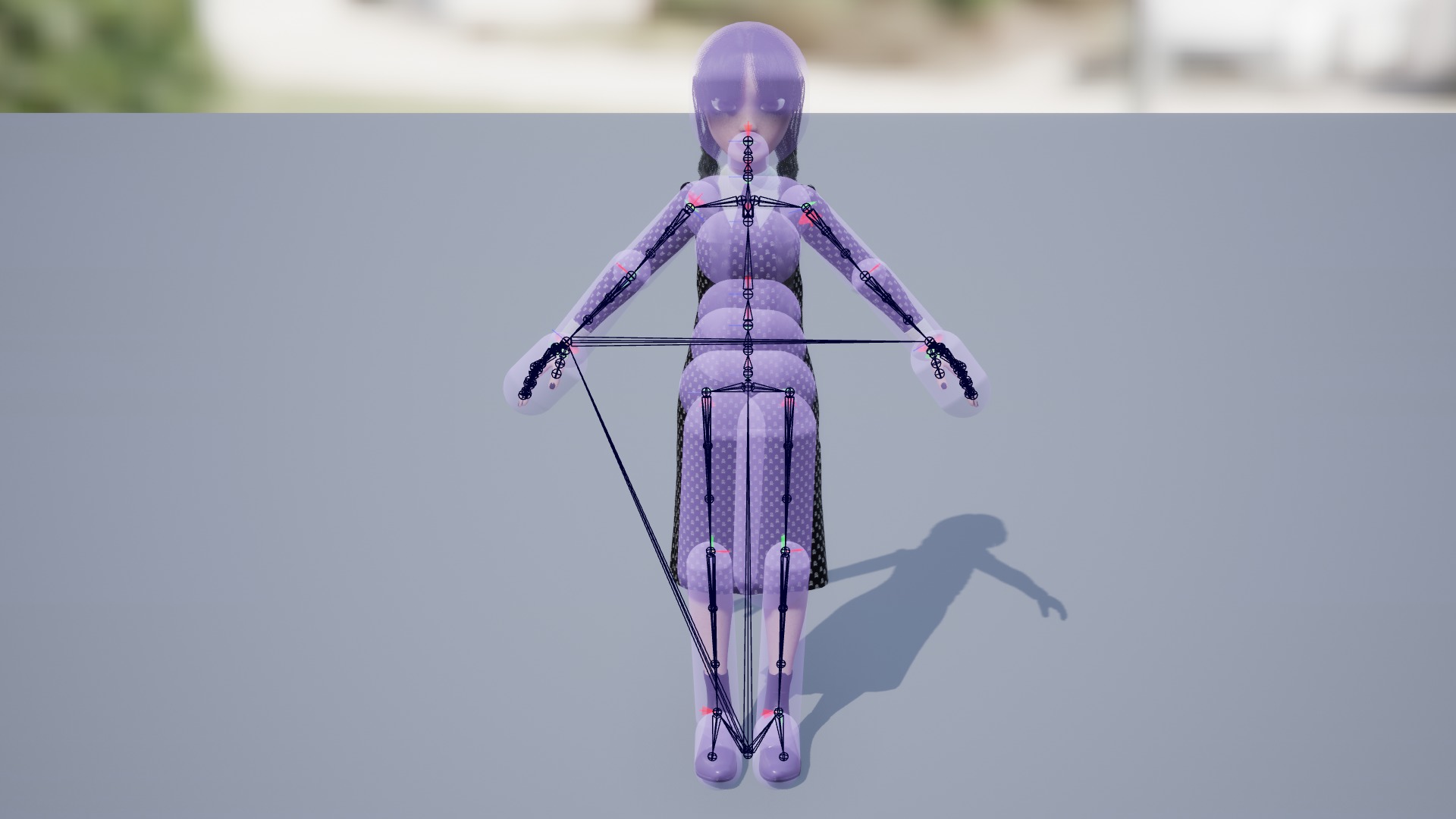 Modular Stylized Character Wendy Low-poly 3D model_10