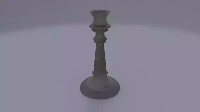 Silver Candlestick Holder