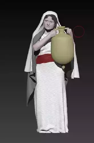 woman with anfora 3D print model