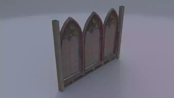 Stained Glass Window Panel