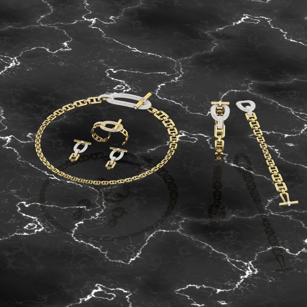 jewelery full set 3D print model_4