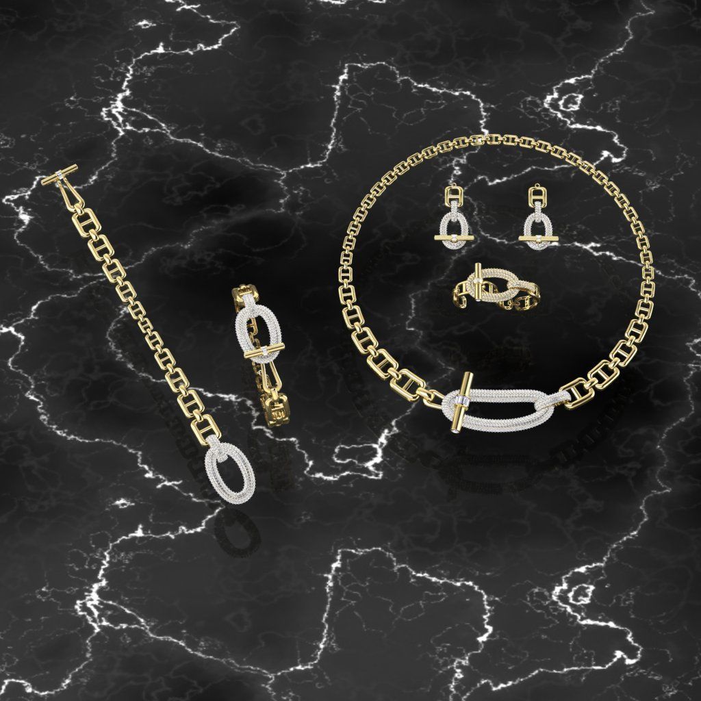 jewelery full set 3D print model_2