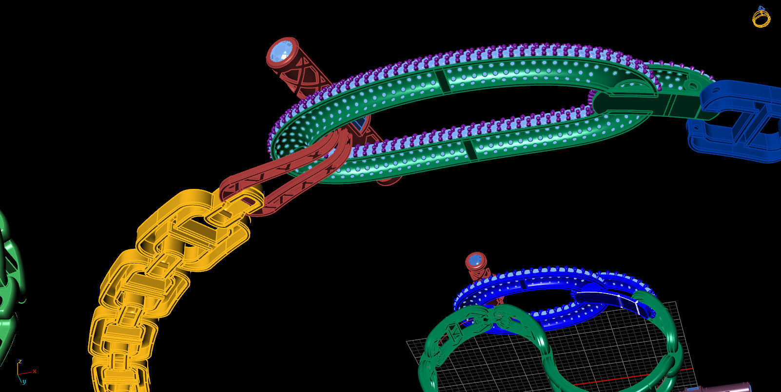 jewelery full set 3D print model_6