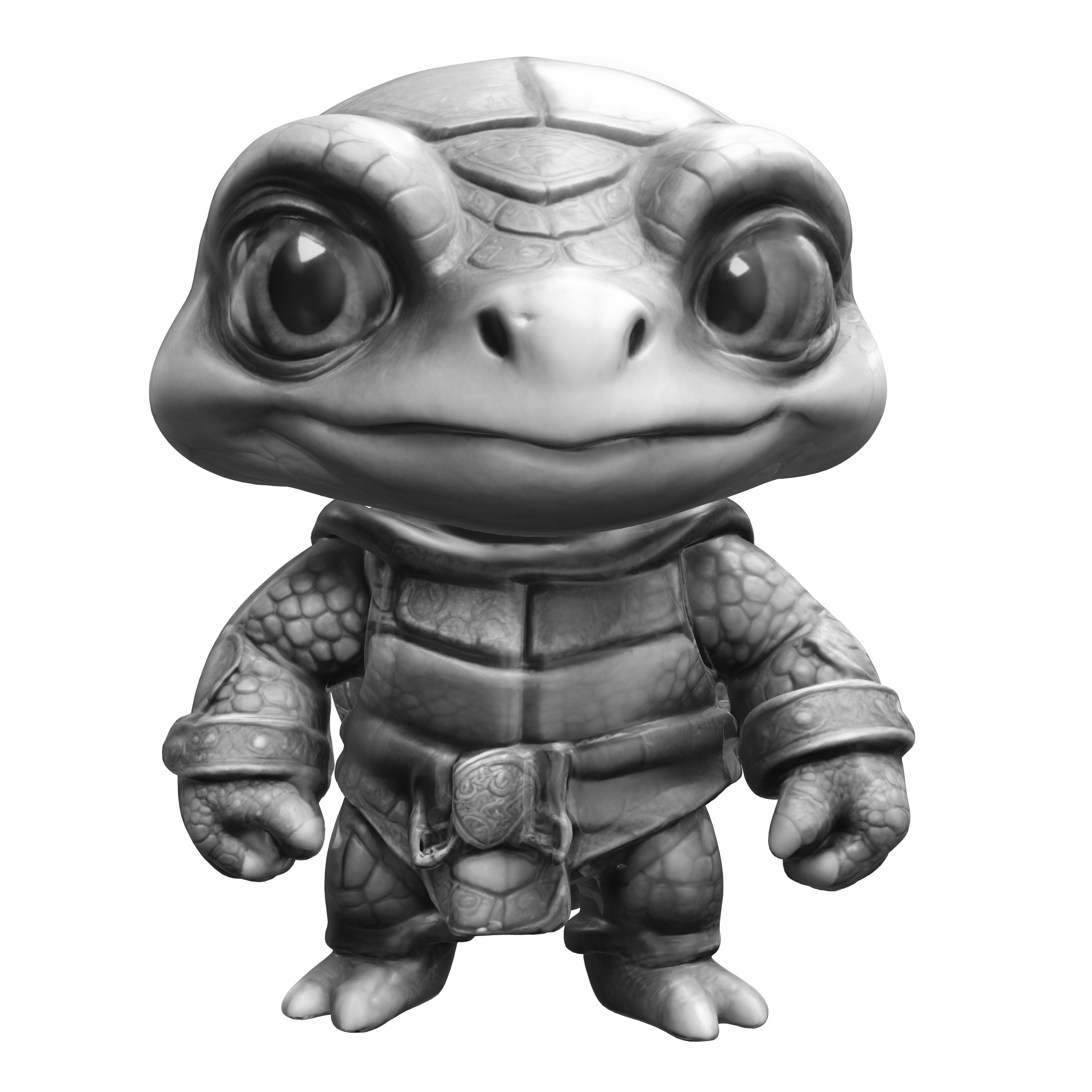 Turtle Warrior Low-poly 3D model_1