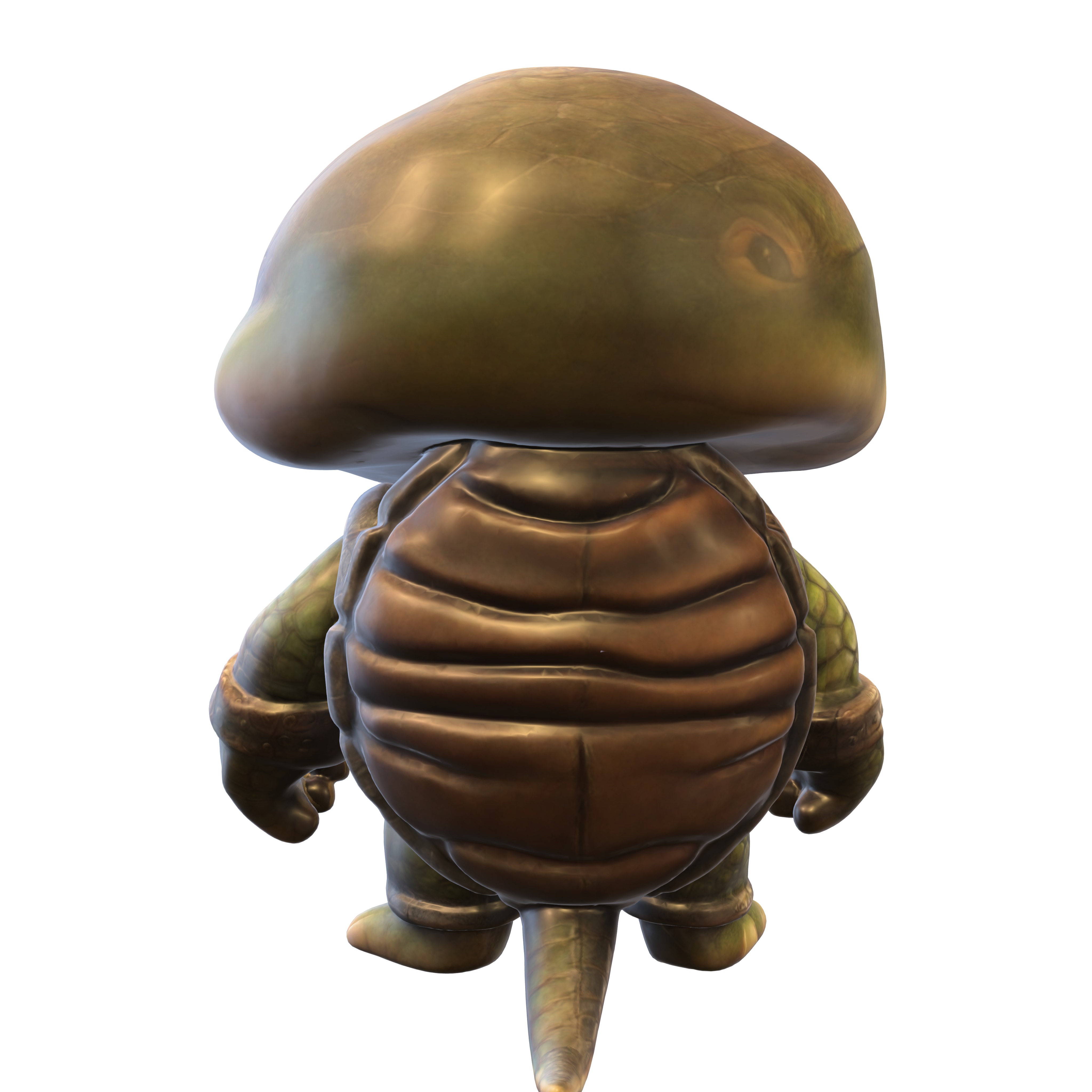 Turtle Warrior Low-poly 3D model_3