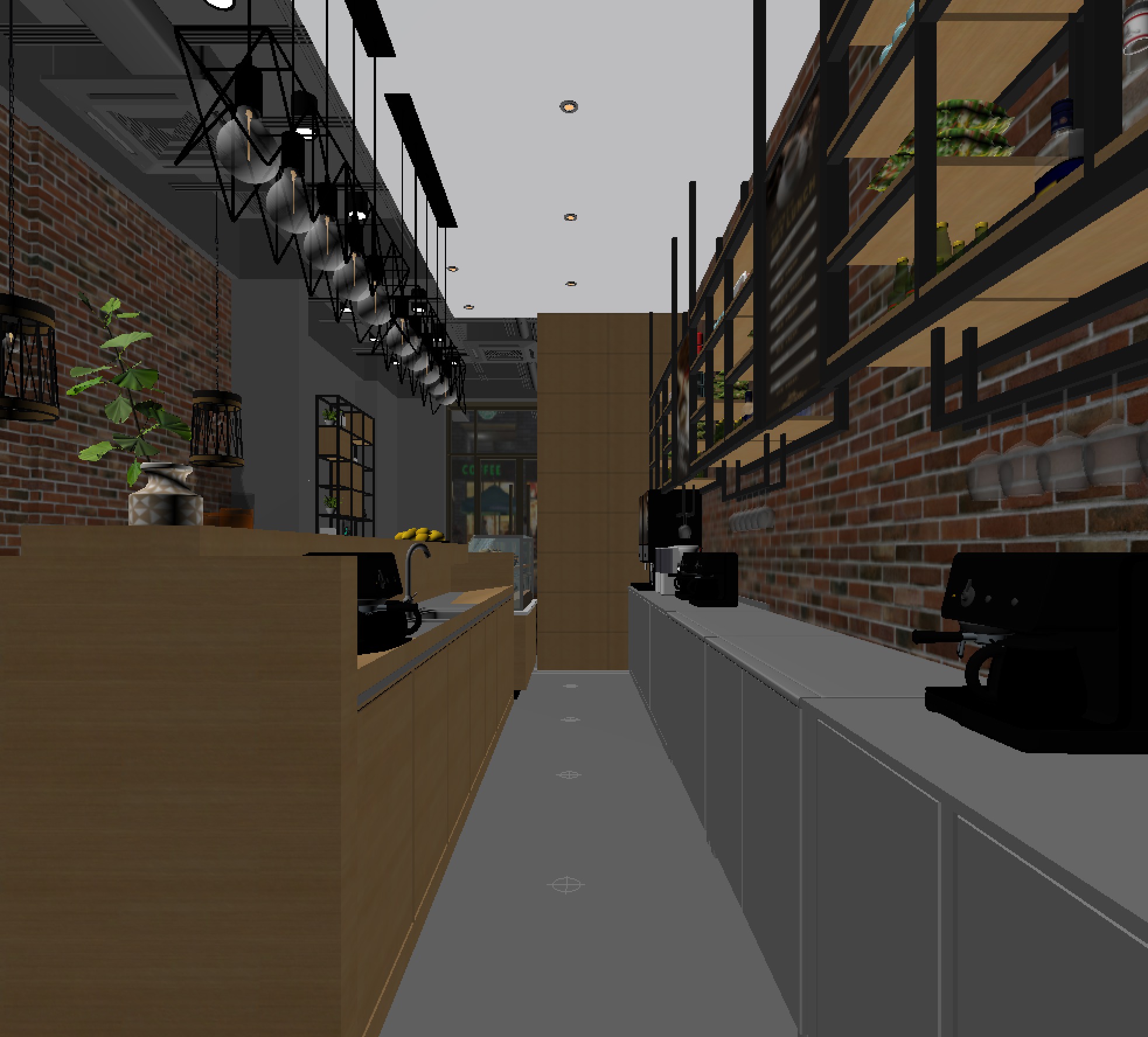 restaurant interior scenes 3D model_4