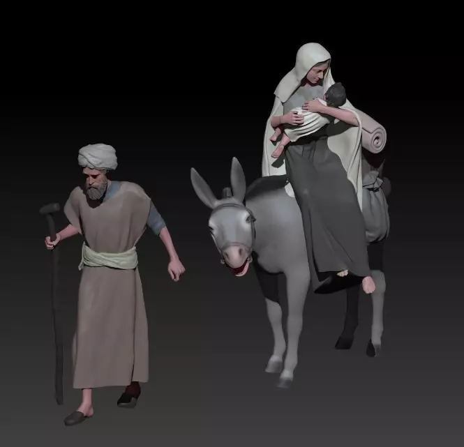 Escape to Egypt 3D print model