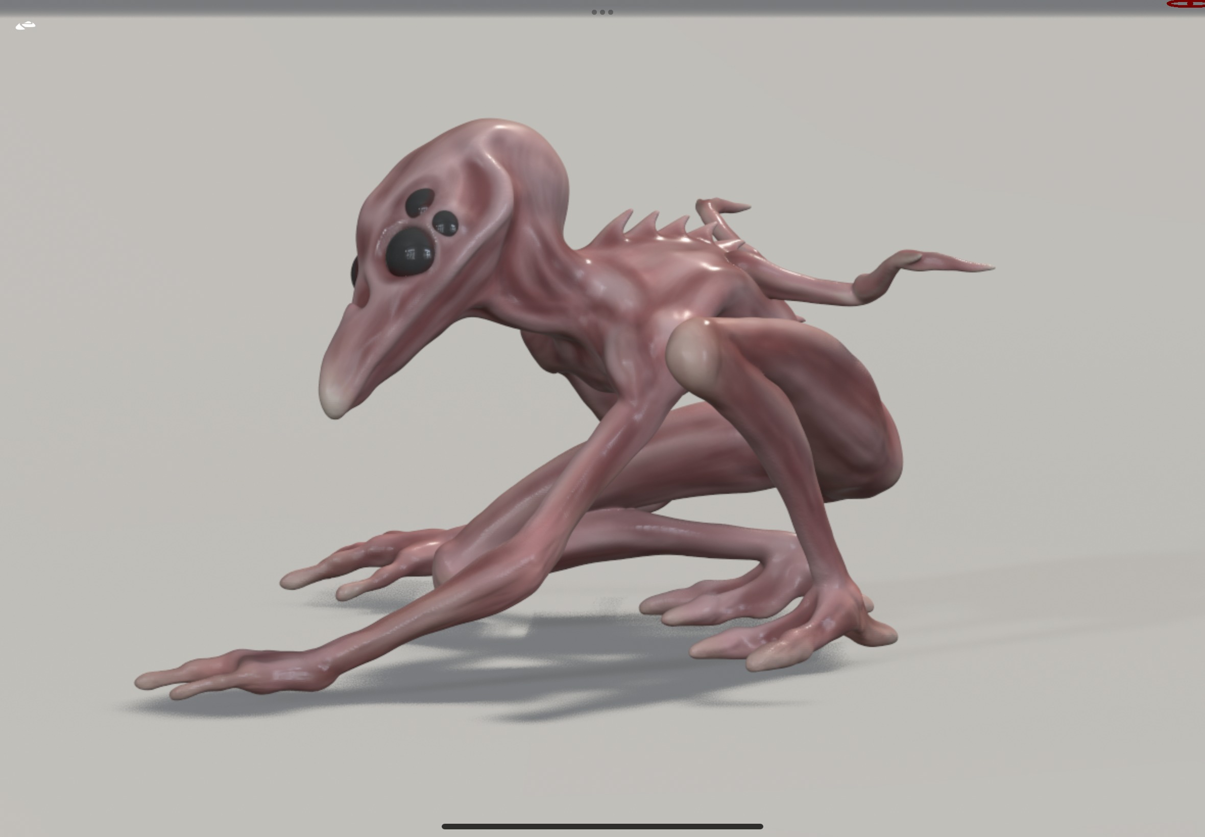 The hybrid creature 3D print model_2