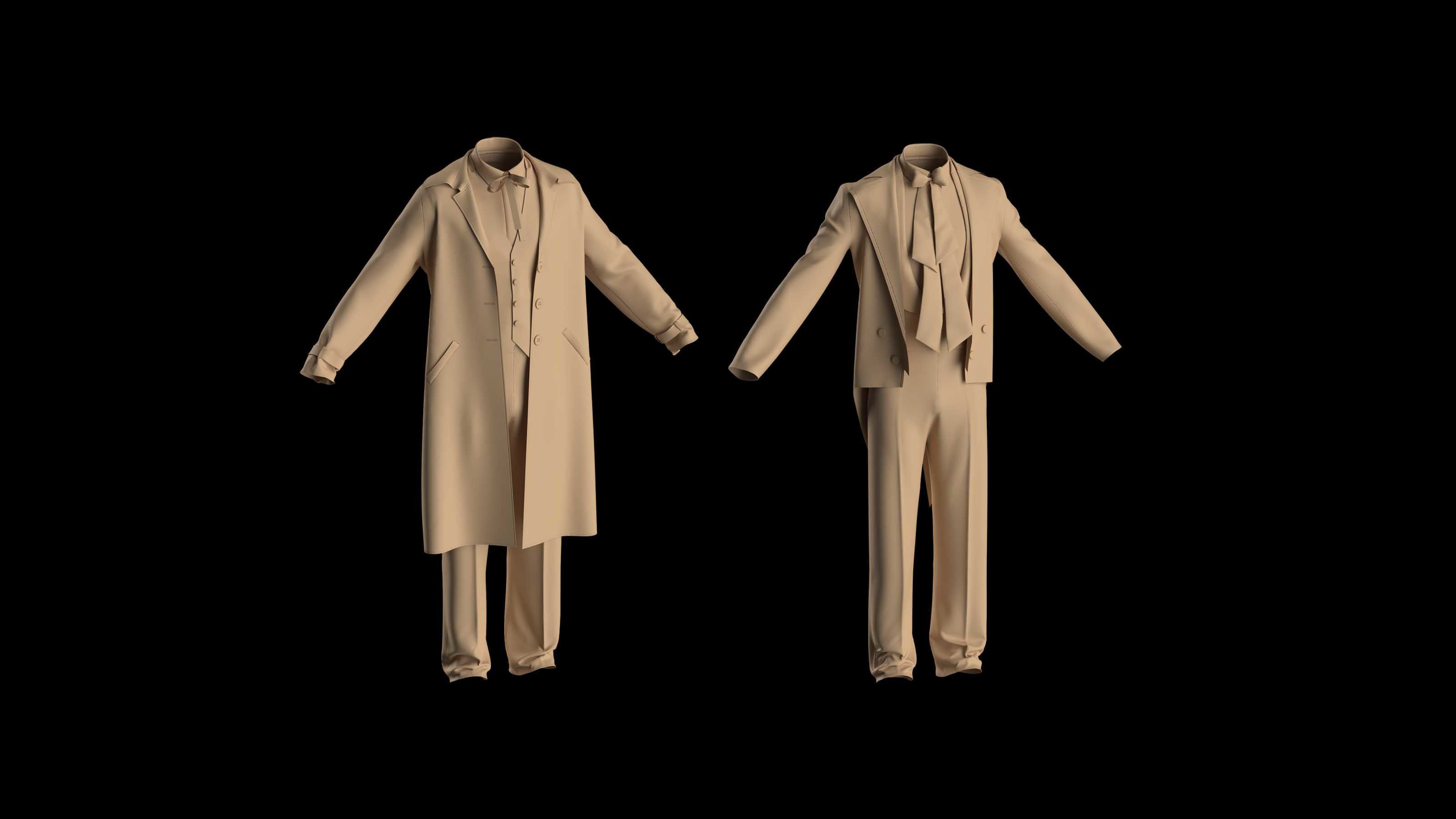 3 JOKER COSTUME 3D model_3