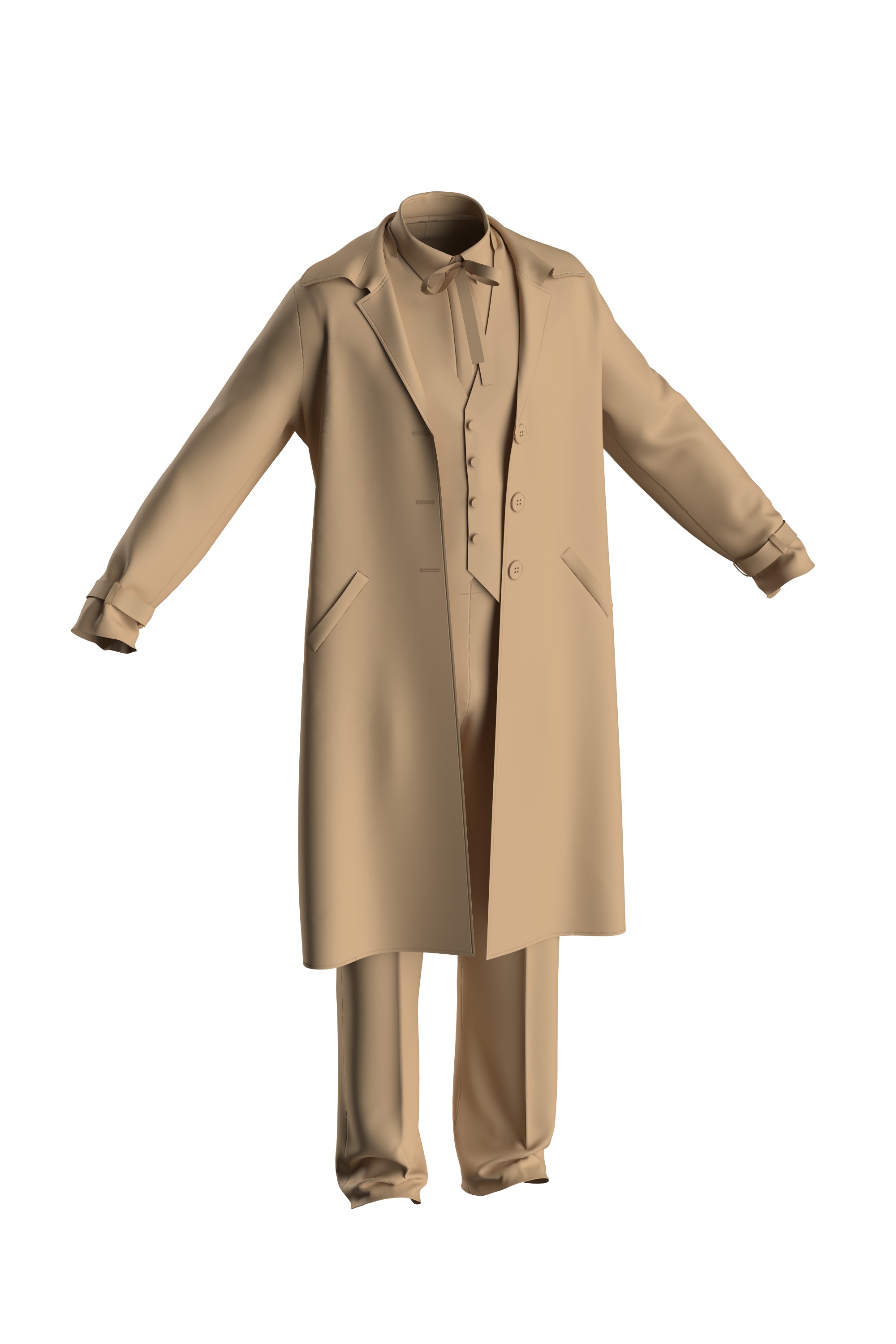 3 JOKER COSTUME 3D model_6