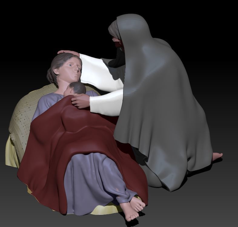 nativity 1 3D print model_1