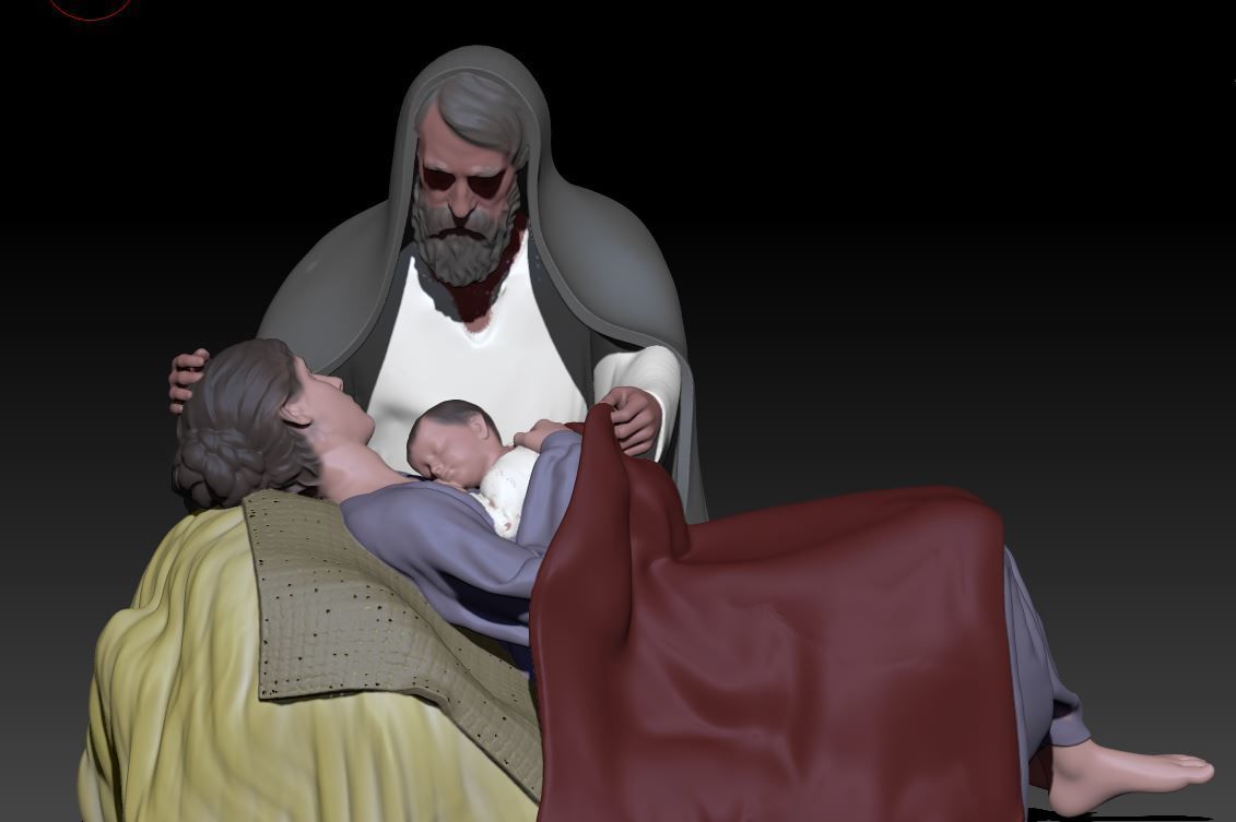 nativity 1 3D print model_2