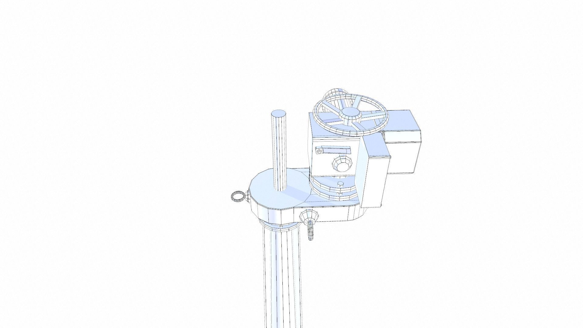 Gate Valve Low-poly 3D model_14