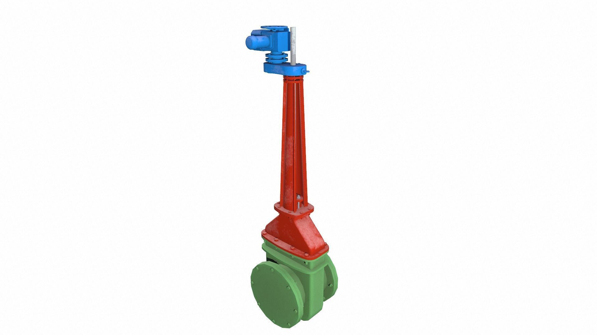 Gate Valve Low-poly 3D model_6