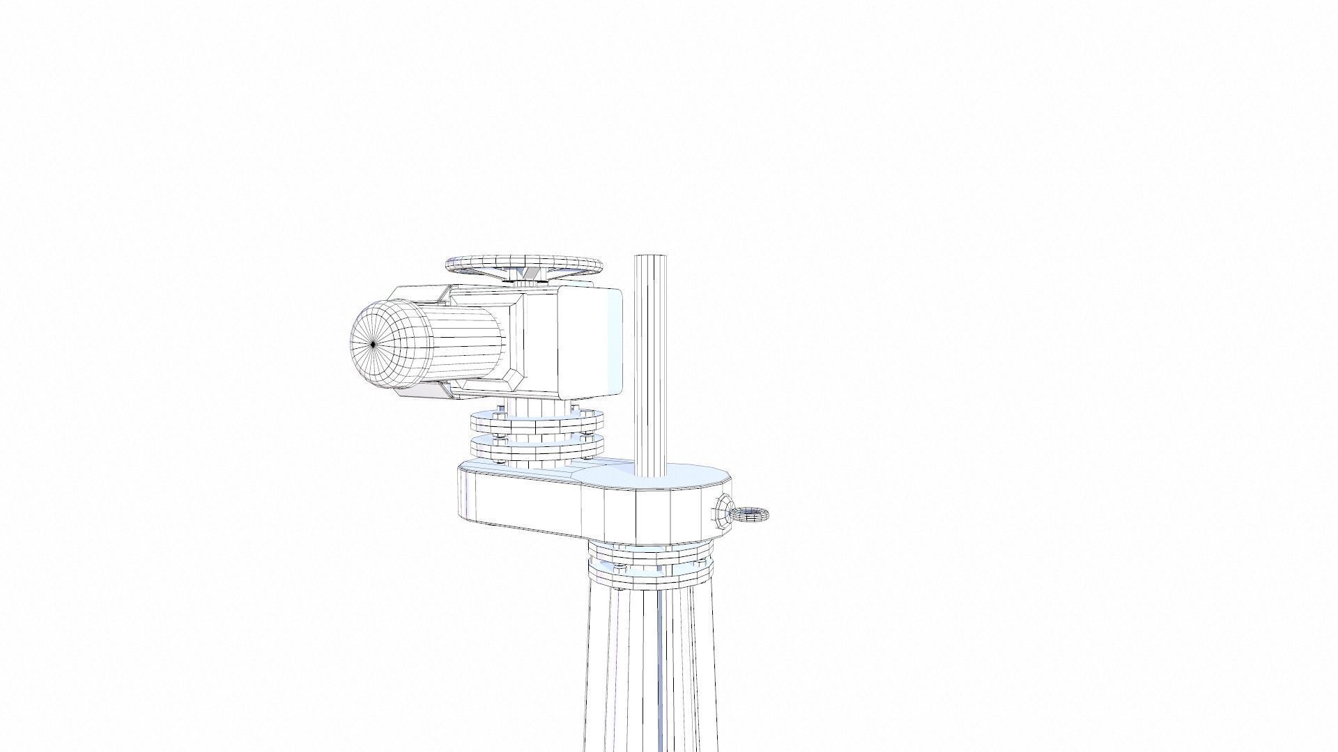 Gate Valve Low-poly 3D model_13