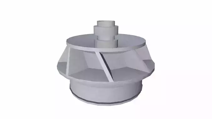 Impeller Low-poly 3D model