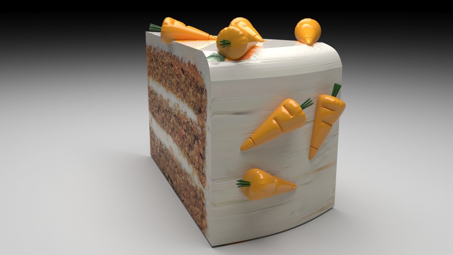 Carrot Cake 3D model_3
