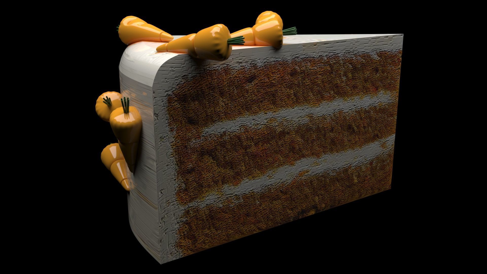 Carrot Cake 3D model_6