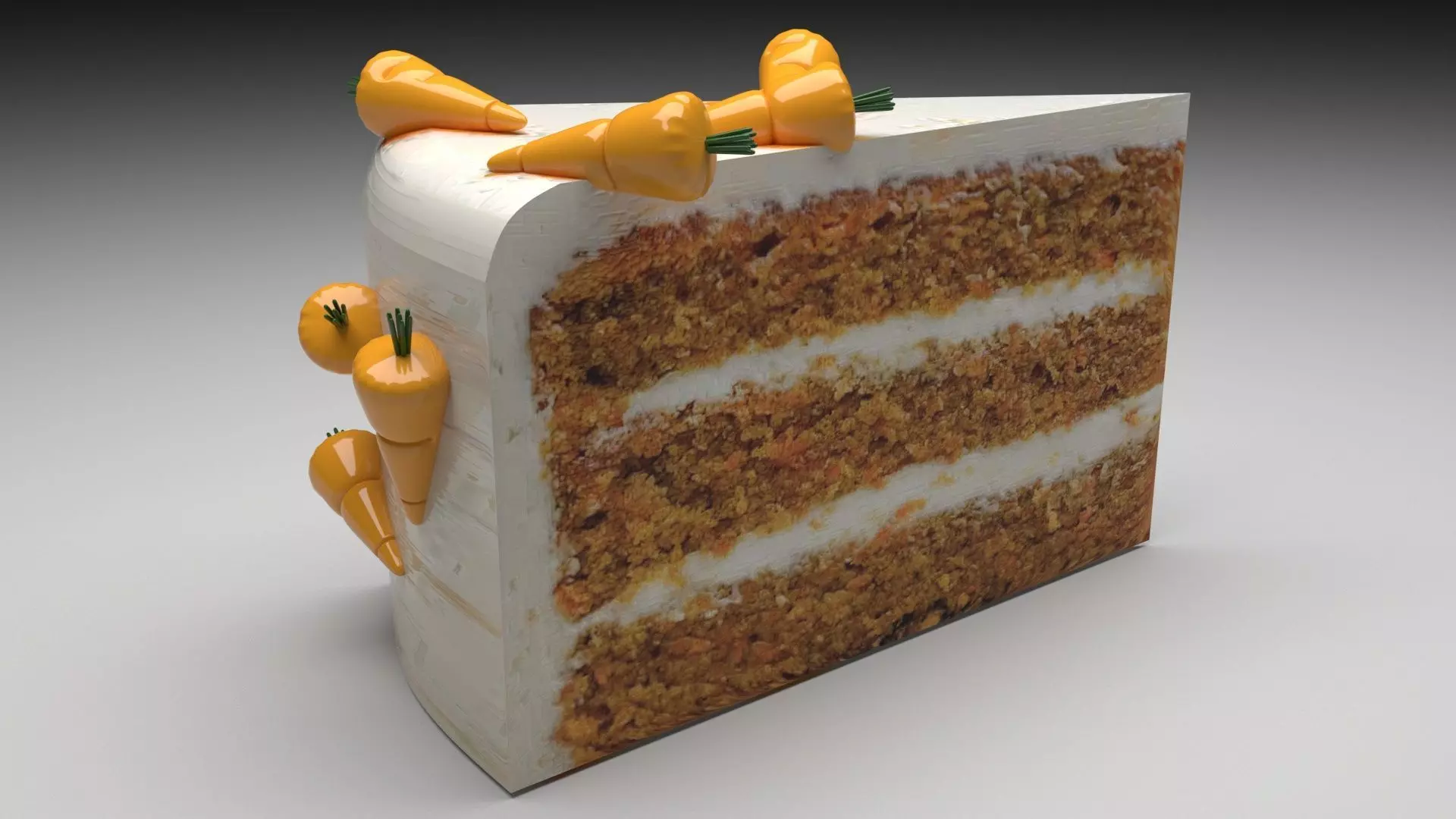 Carrot Cake 3D model_0