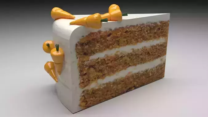 Carrot Cake 3D model