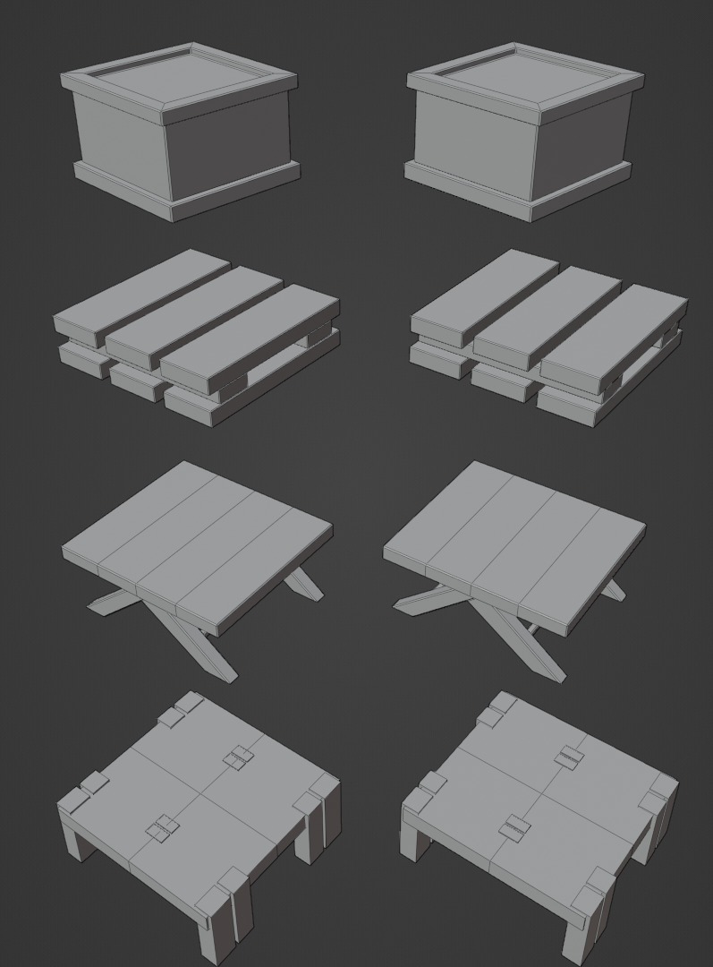 game assets Low-poly 3D model_1