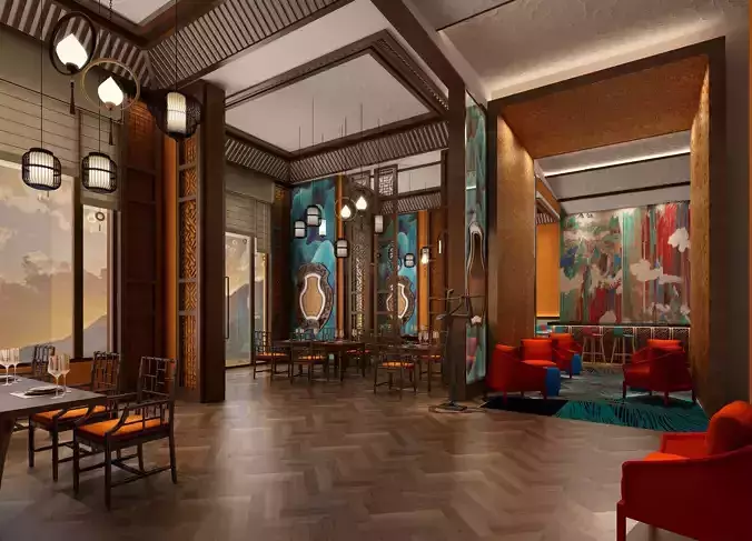 restaurant interior scenes