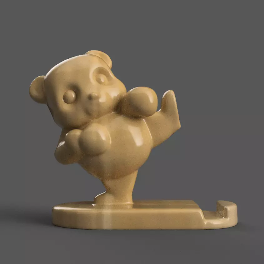 Cute panda Phone Holder 3D print model_0