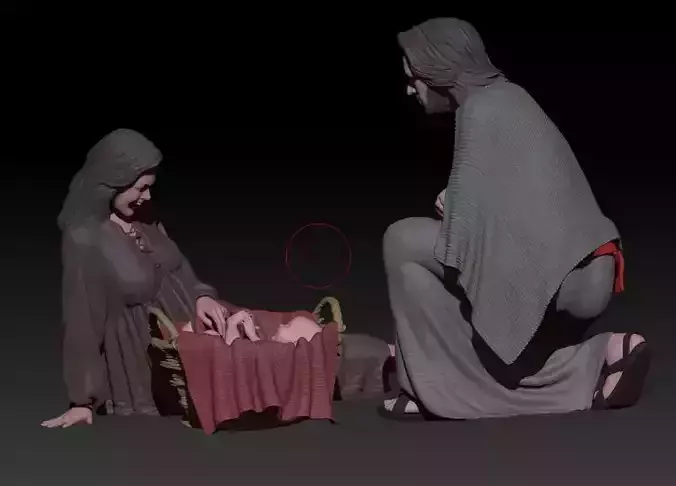 nativity 12 3D print model