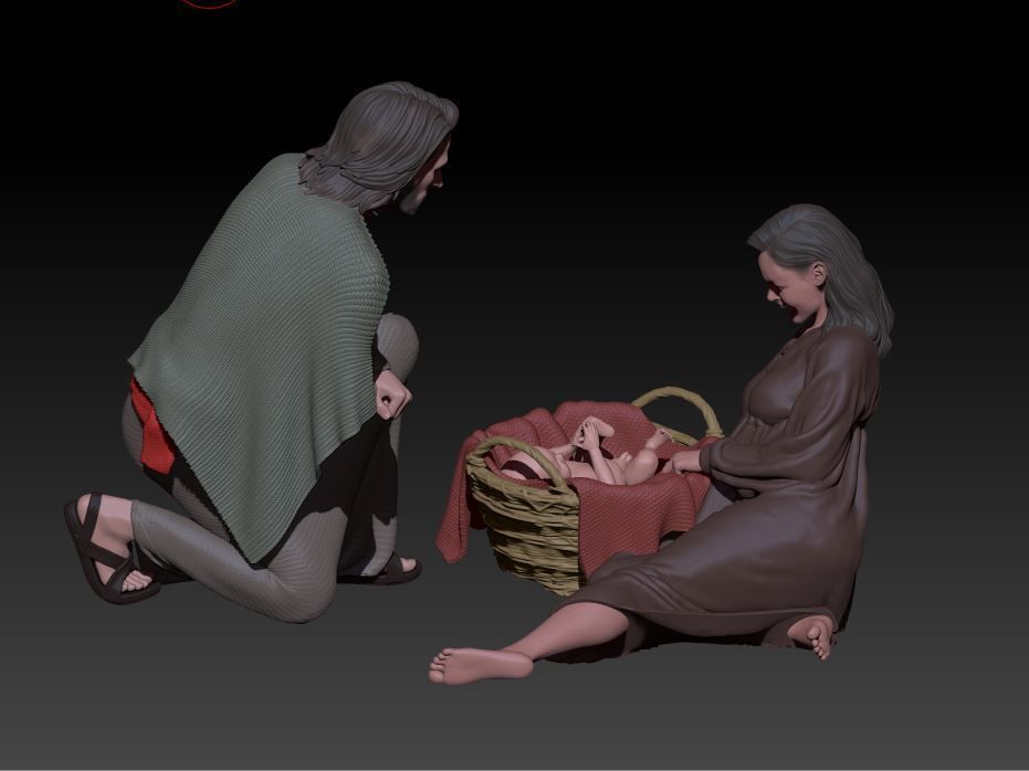 nativity 12 3D print model_2