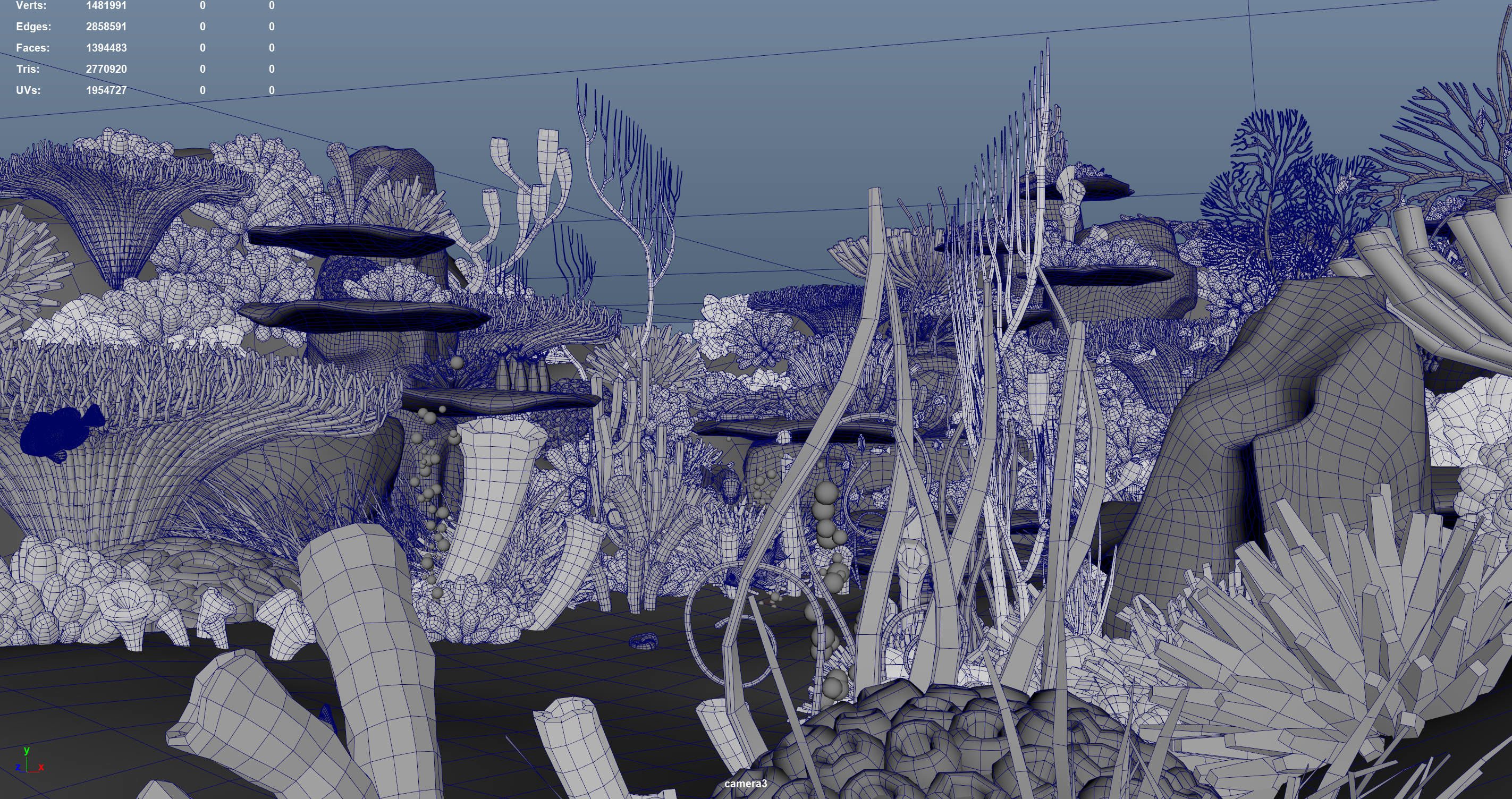 Cartoon Underwater Scene 3D model_7