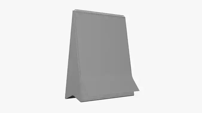 Basic Desk Calendar - Geometry Only No Textures No Materials