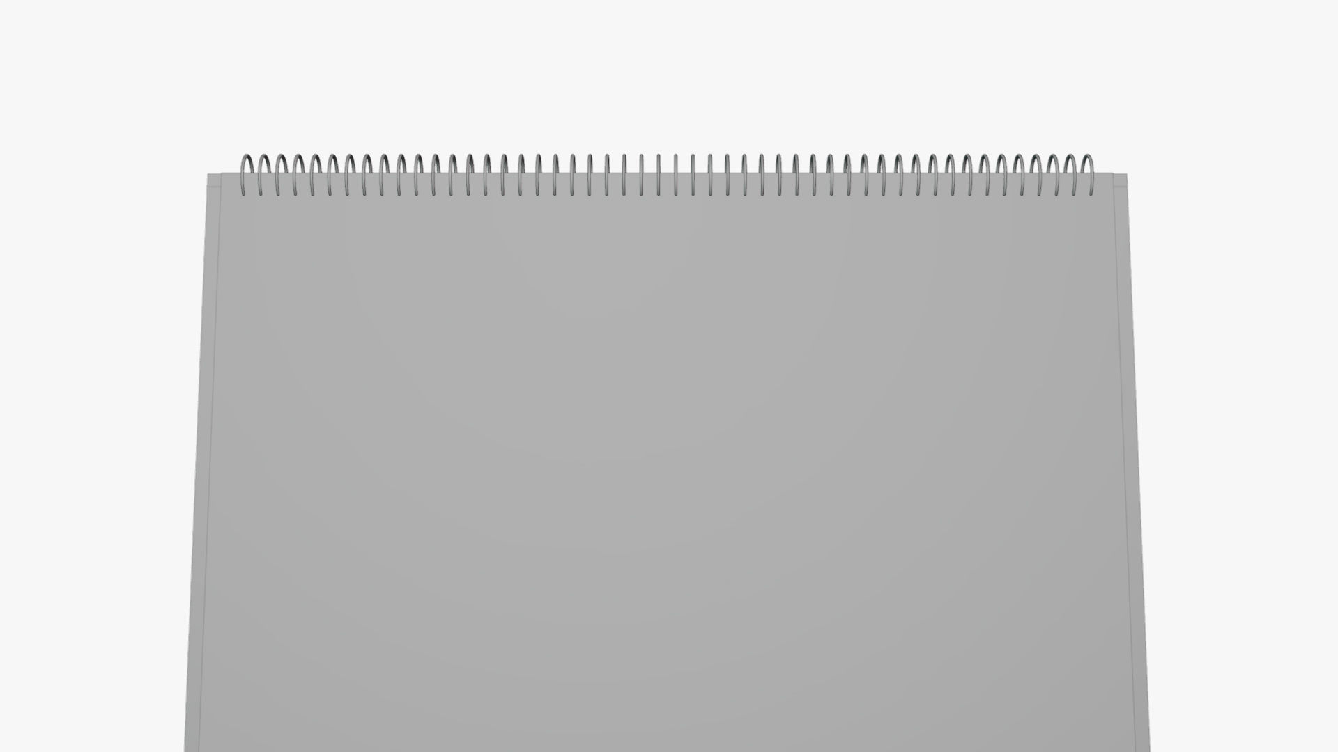 Basic Desk Calendar - Geometry Only No Textures No Materials 3D model_4