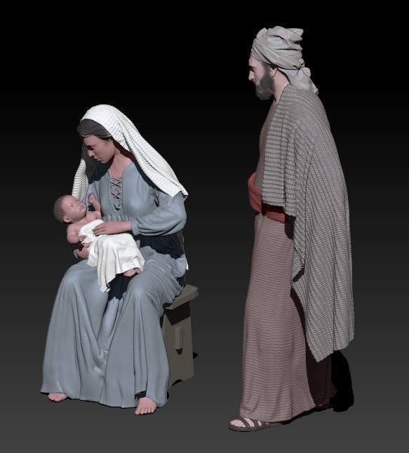 nativity 13 3D print model_3