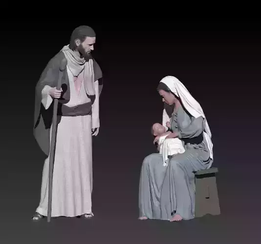 nativity 14 3D print model nativity 14 3D print model