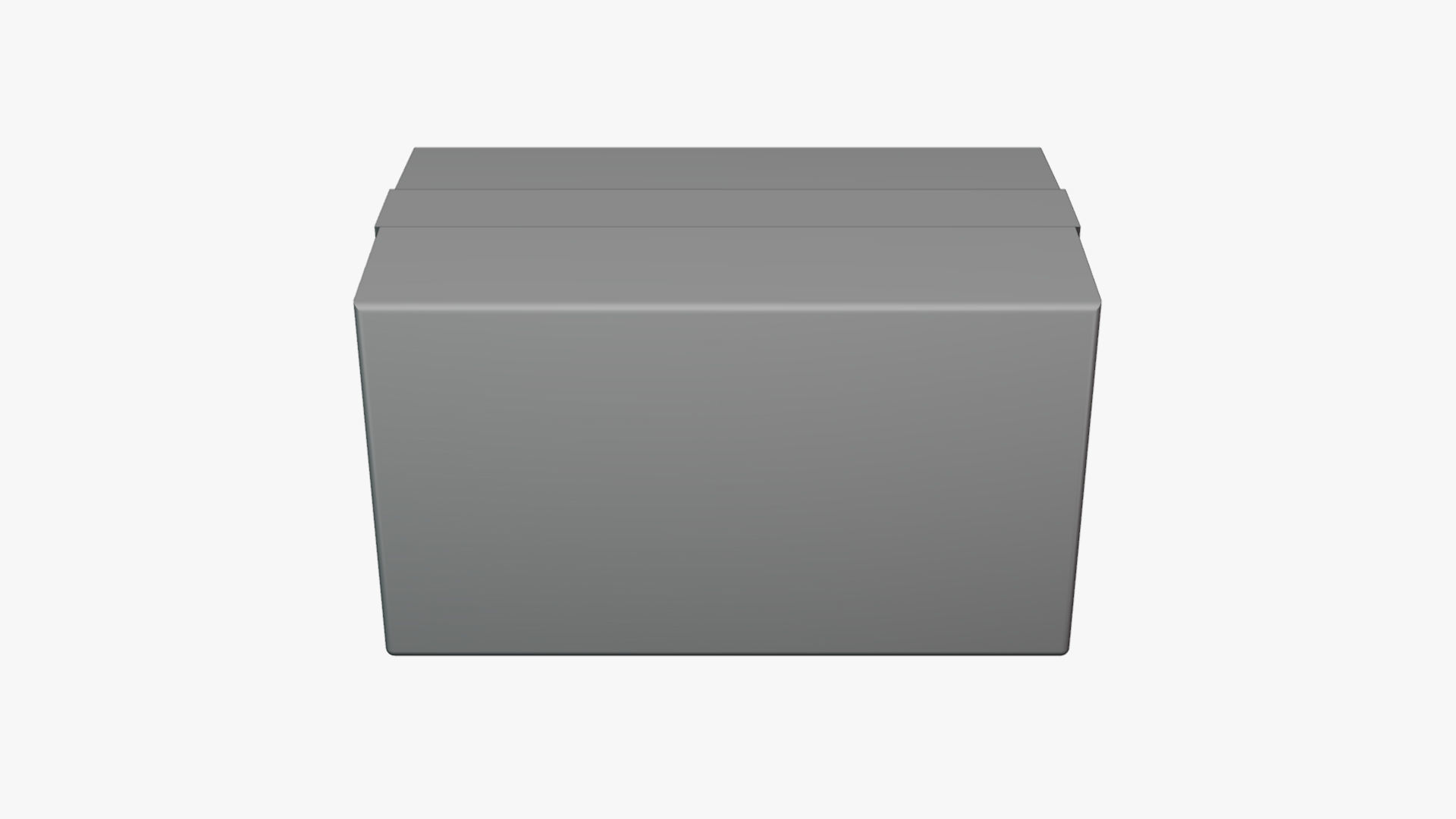 Basic Cardboard - Geometry Only No Textures No Materials 3D model_1