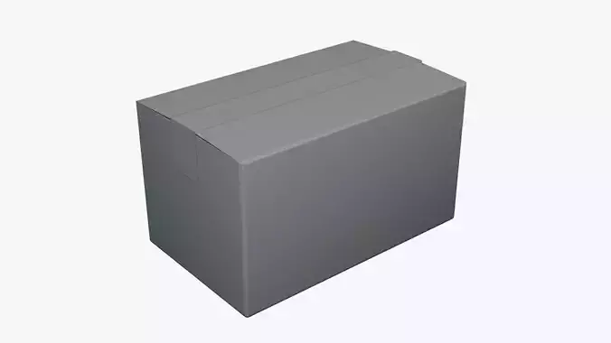 Basic Cardboard - Geometry Only No Textures No Materials 3D model