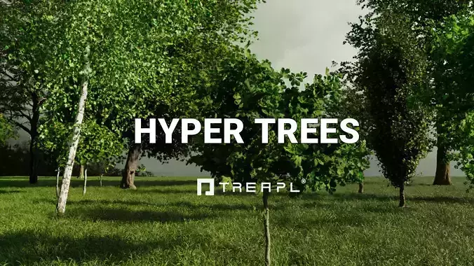 110X Hyper Trees by Treapl 3D model