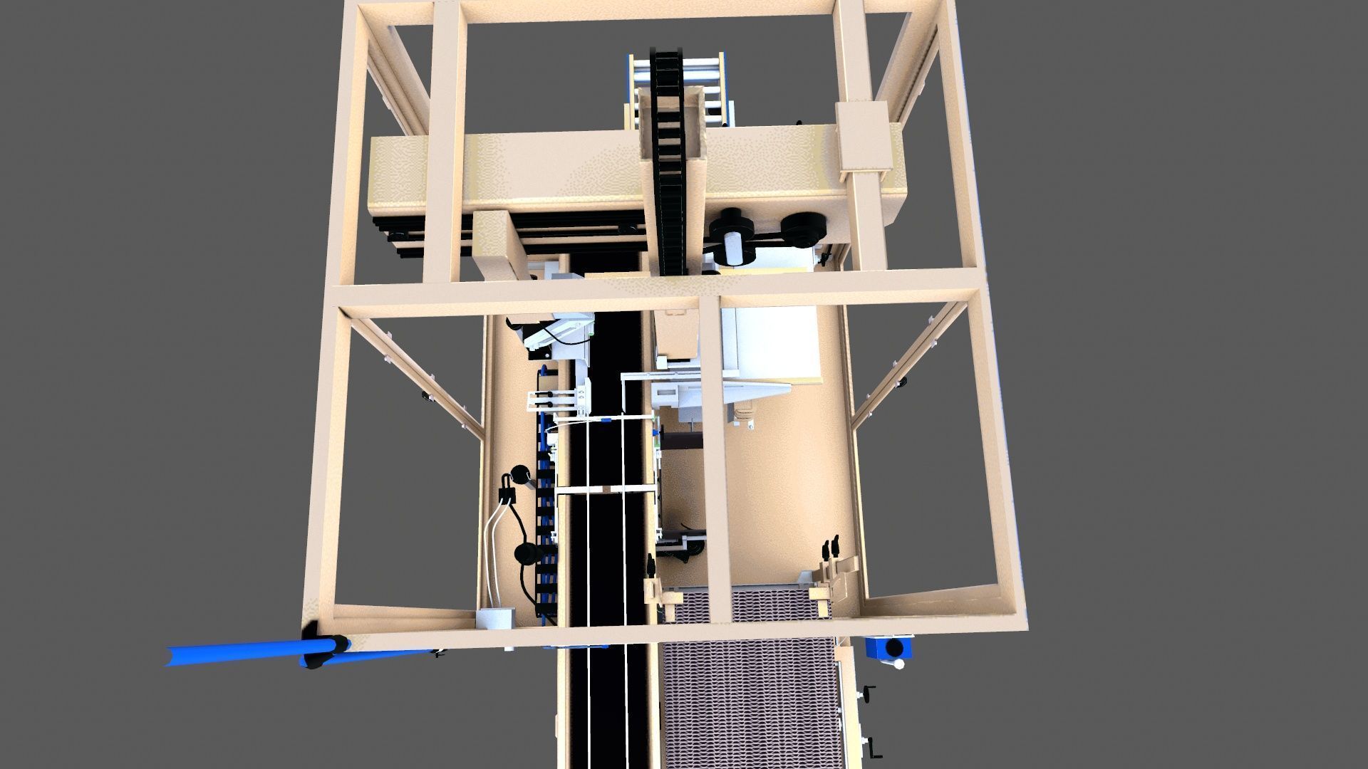 Case Packer Machine Low-poly 3D model_8