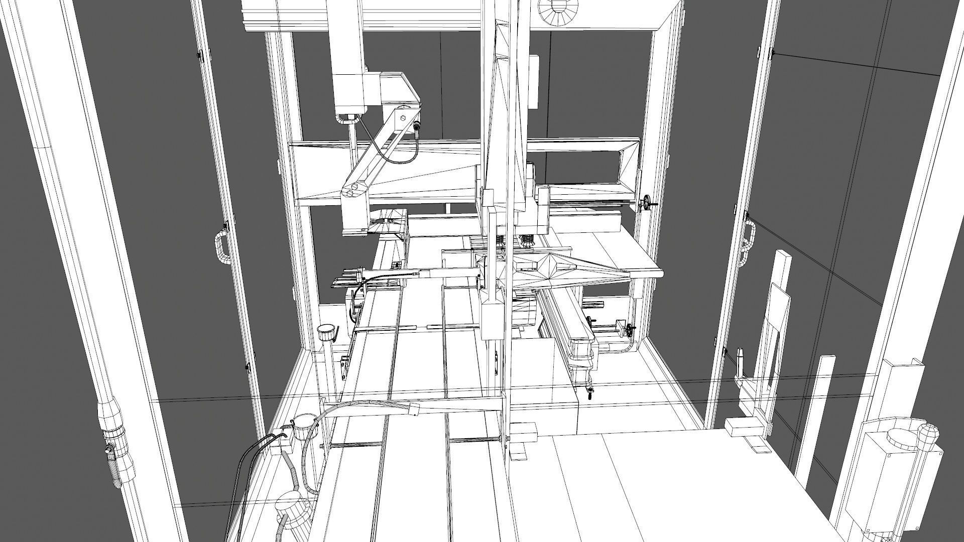 Case Packer Machine Low-poly 3D model_18
